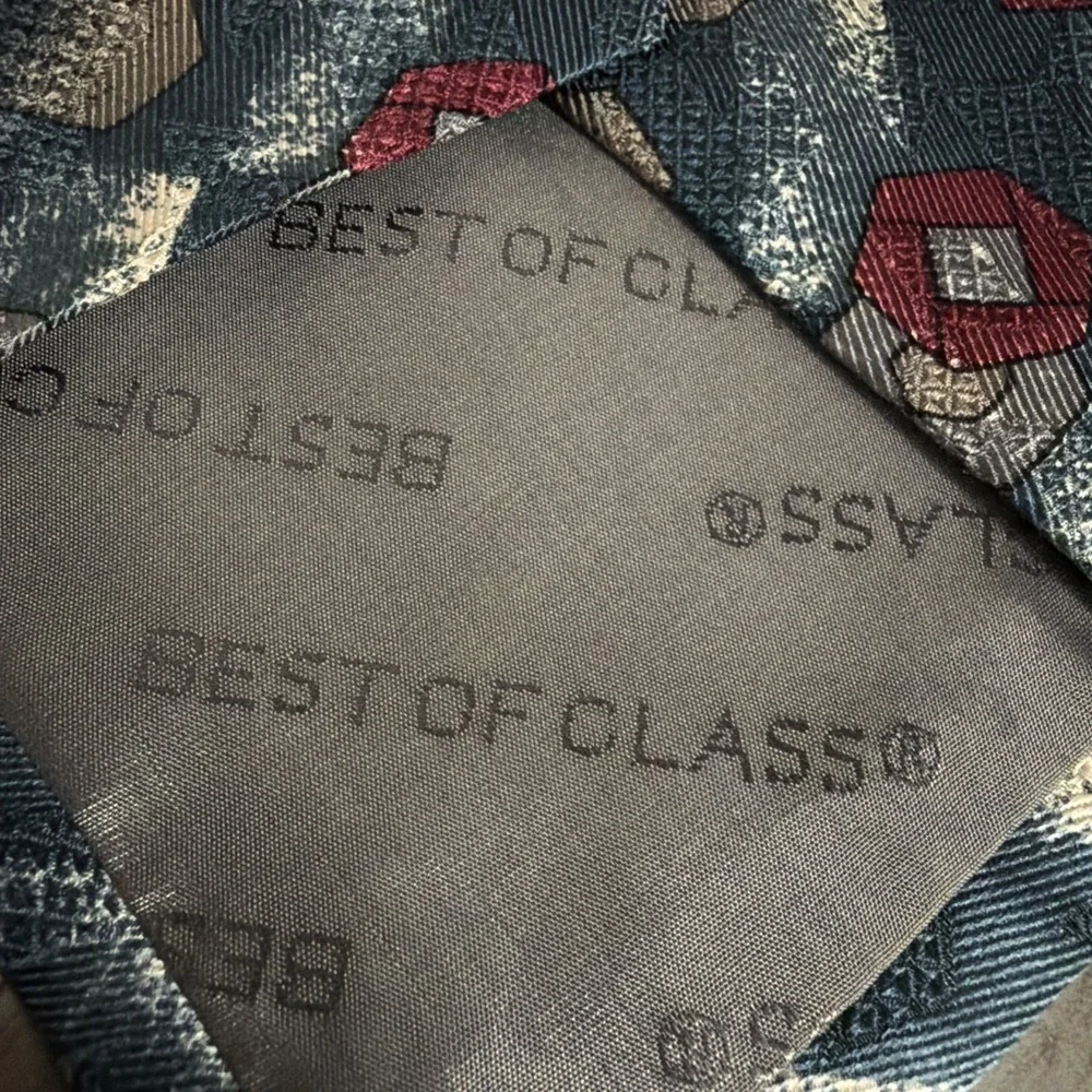 Robert Talbott Studio Silk Tie‎ Necktie Geo Pattern 4